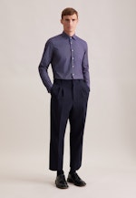 Slim Business Hemd Druck in Lila |  Seidensticker Onlineshop