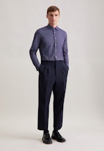 Slim Business Hemd Druck in Lila |  Seidensticker Onlineshop