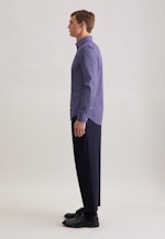 Slim Business Hemd Druck in Lila |  Seidensticker Onlineshop