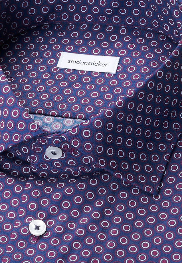 Slim Business shirt Print in Lila |  Seidensticker Onlineshop