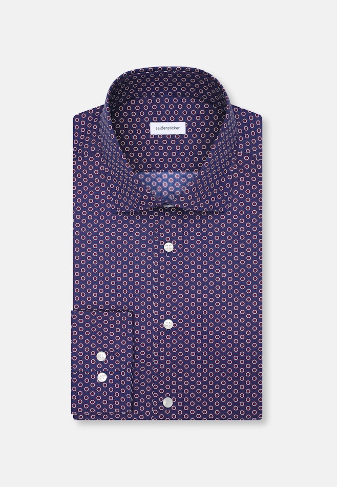 Slim Business Hemd Druck in Lila | Seidensticker Onlineshop