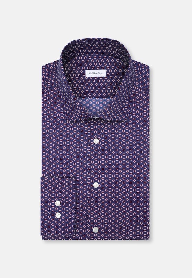Slim Business Hemd Druck in Lila |  Seidensticker Onlineshop