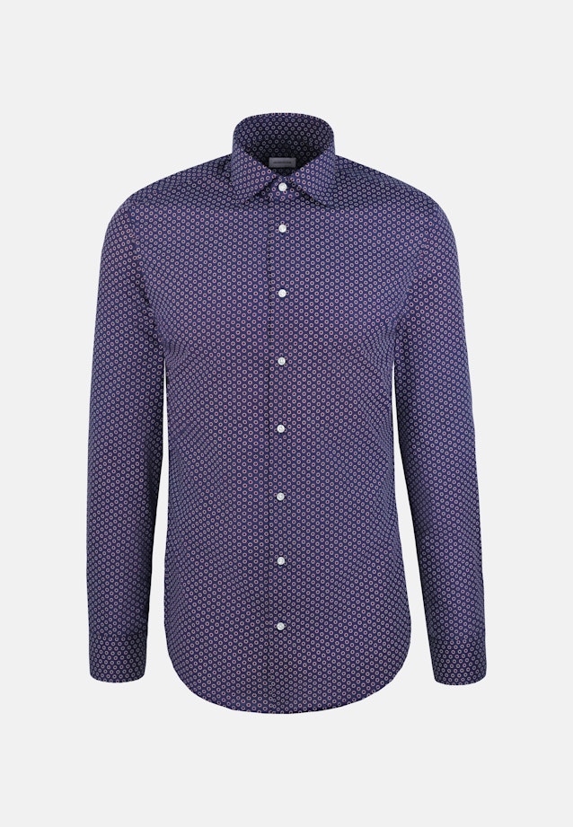 Slim Business shirt Print in Lila |  Seidensticker Onlineshop