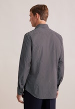 Slim Business Hemd Druck in Braun |  Seidensticker Onlineshop