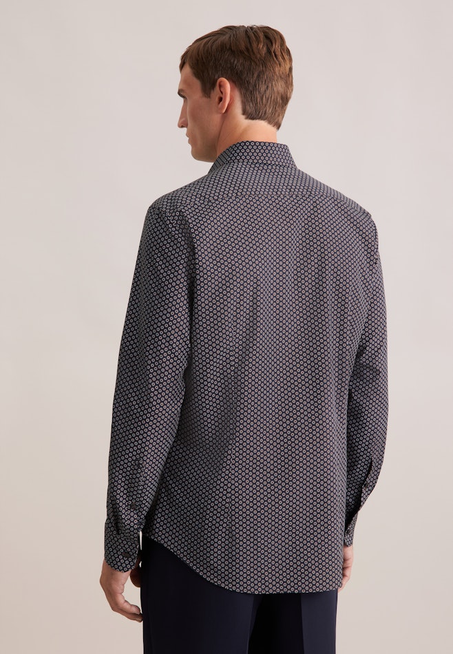 Slim Chemise d'affaires Imprimé dans Marron | Boutique en ligne Seidensticker