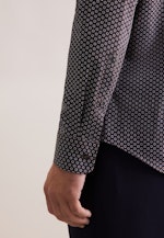 Slim Business Hemd Druck in Braun |  Seidensticker Onlineshop