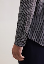 Slim Business Hemd Druck in Braun |  Seidensticker Onlineshop