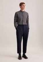 Slim Business Hemd Druck in Braun |  Seidensticker Onlineshop