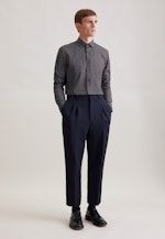 Slim Business Hemd Druck in Braun |  Seidensticker Onlineshop