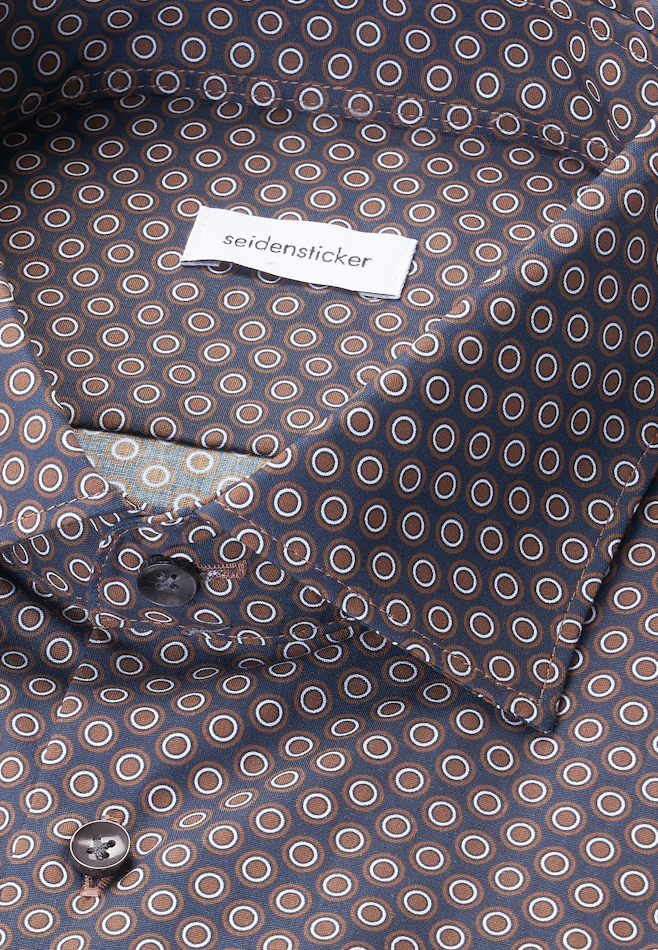 Slim Business shirt Print in Braun | Seidensticker online shop