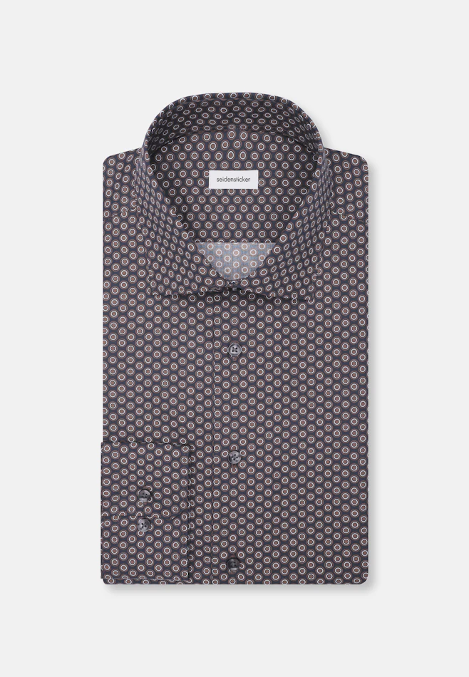 Slim Business shirt Print in Braun | Seidensticker online shop