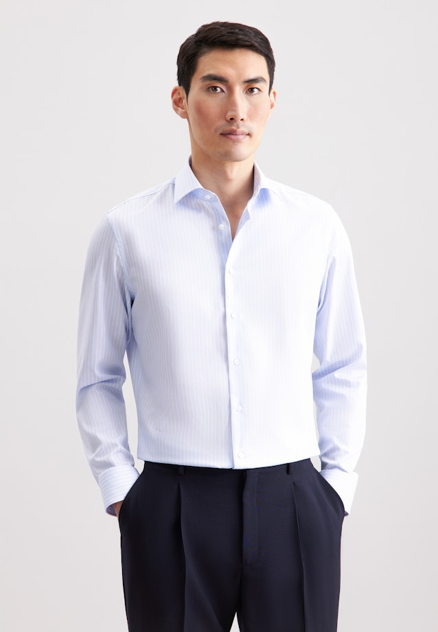 Slim Business Hemd Gestreift in Hellblau |  Seidensticker Onlineshop