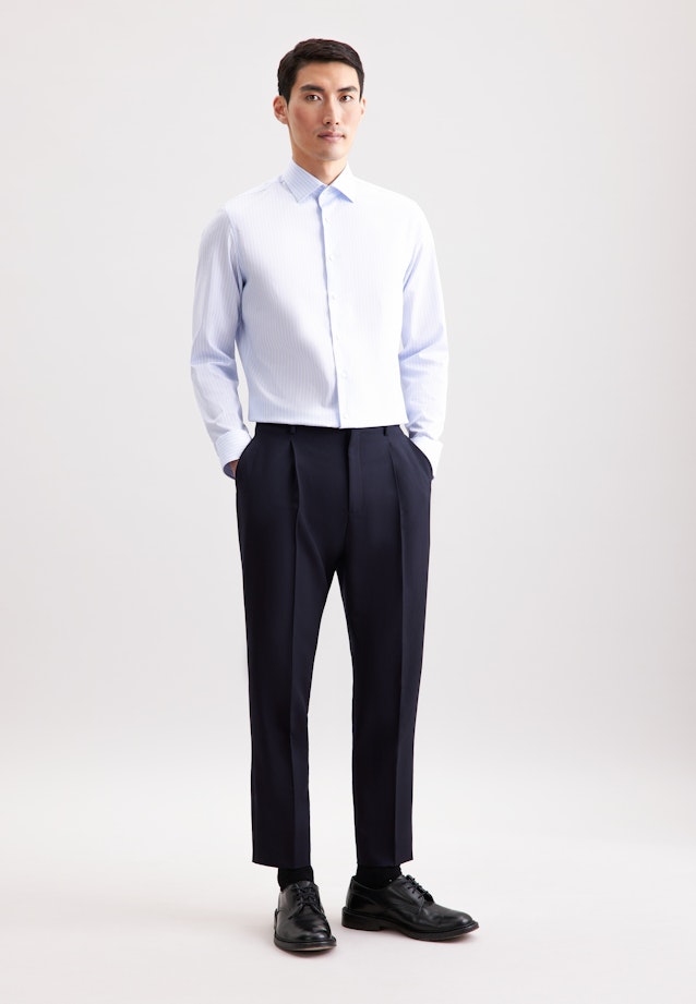 Slim Business Hemd Gestreift in Hellblau |  Seidensticker Onlineshop