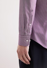 Slim Business Hemd Gestreift in Lila |  Seidensticker Onlineshop
