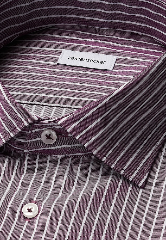Slim Business Hemd Gestreift in Lila |  Seidensticker Onlineshop