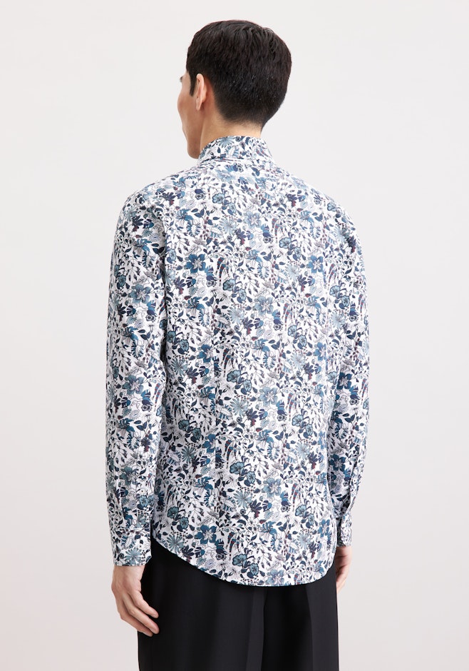 Slim Business Hemd Geblümt in Grün | Seidensticker Onlineshop