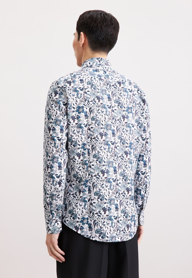Slim Business shirt Floral in Grün |  Seidensticker Onlineshop