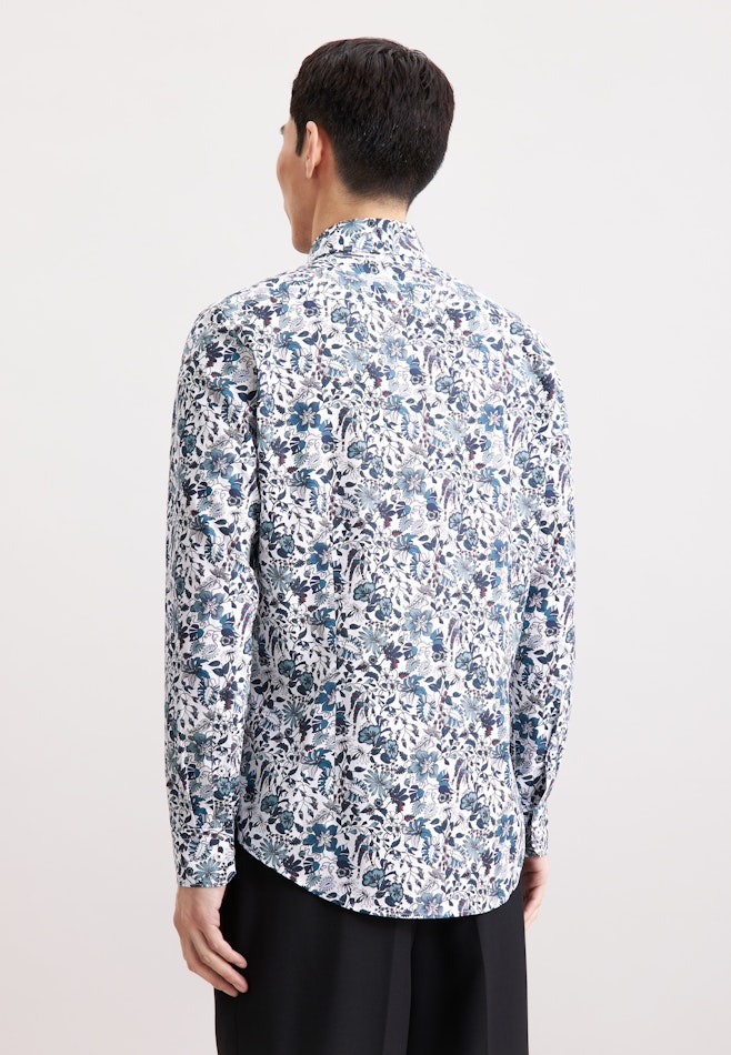 Slim Business shirt Floral in Grün | Seidensticker online shop