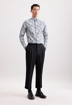 Slim Business shirt Floral in Grün |  Seidensticker Onlineshop