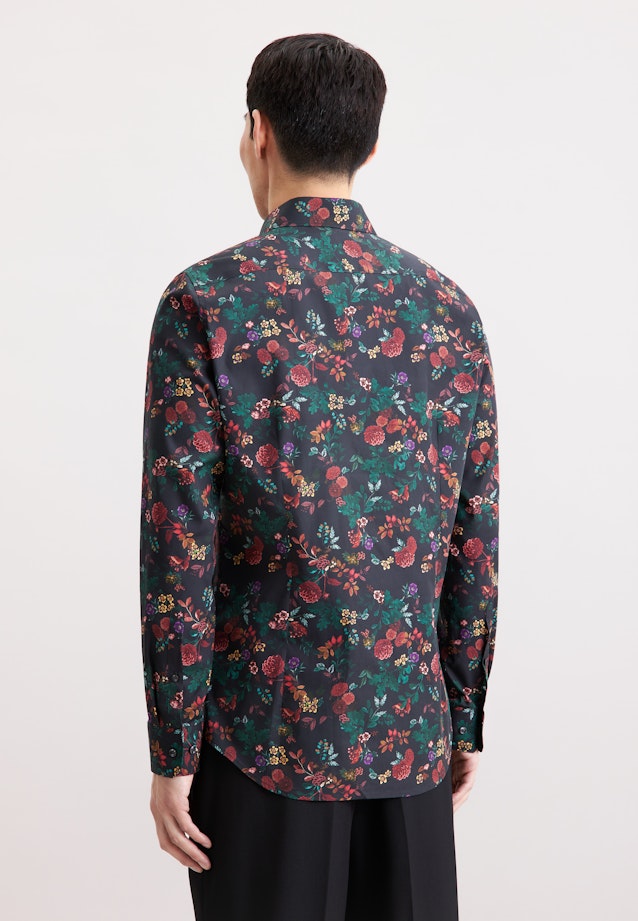 Slim Business shirt Floral in Grey |  Seidensticker Onlineshop