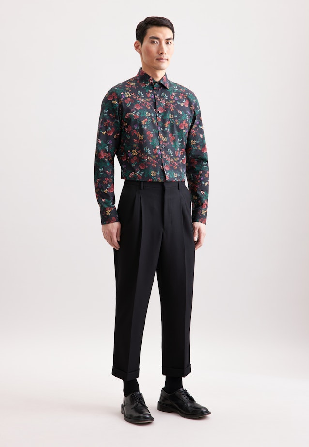 Slim Business shirt Floral in Grey |  Seidensticker Onlineshop