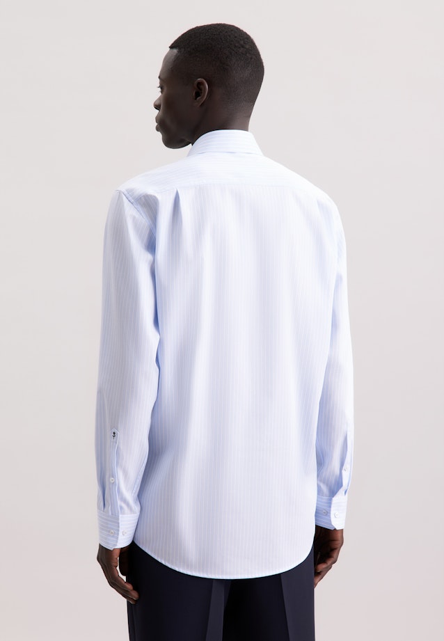 Regular Business shirt Stripes in Hellblau |  Seidensticker Onlineshop