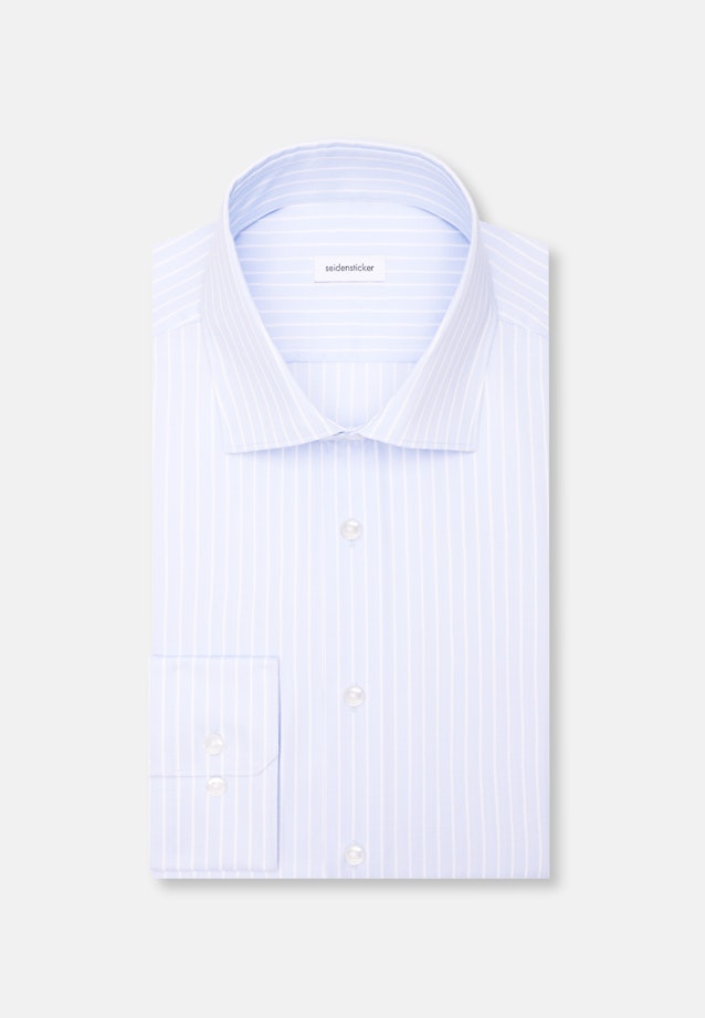 Regular Business shirt Stripes in Hellblau |  Seidensticker Onlineshop