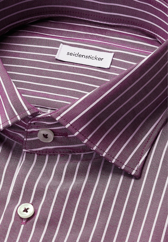 Regular Business Hemd Gestreift in Lila |  Seidensticker Onlineshop
