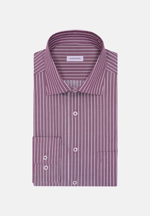 Regular Business Hemd Gestreift in Lila |  Seidensticker Onlineshop