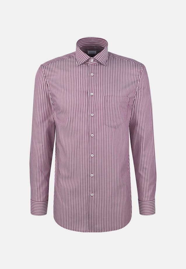 Regular Business Hemd Gestreift in Lila |  Seidensticker Onlineshop