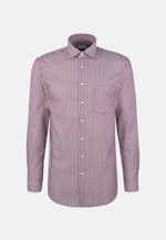 Regular Business Hemd Gestreift in Lila |  Seidensticker Onlineshop