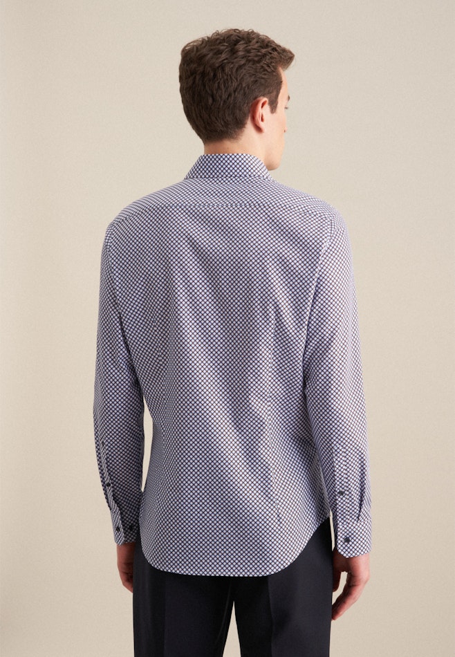 Shaped Business Hemd Druck in Cappuccino | Seidensticker Onlineshop