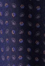 Regular Flanellhemd Druck in Dunkelblau |  Seidensticker Onlineshop