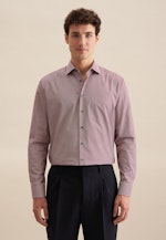 Regular Business Hemd Druck in Orange |  Seidensticker Onlineshop