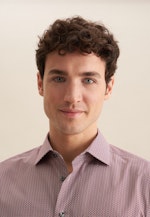 Regular Business Hemd Druck in Orange |  Seidensticker Onlineshop