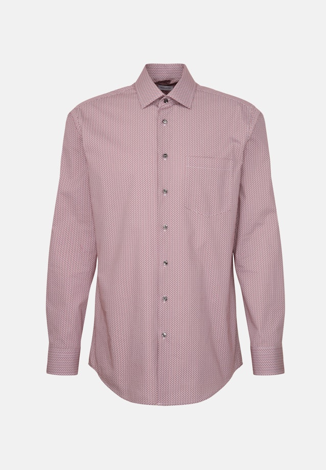 Regular Business Hemd Druck in Orange |  Seidensticker Onlineshop