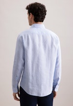 Regular Business shirt Print in Light Blue |  Seidensticker Onlineshop