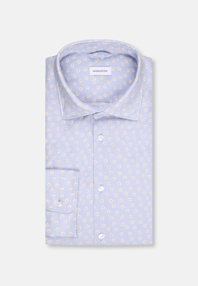 Regular Business shirt Print in Light Blue | Seidensticker online shop