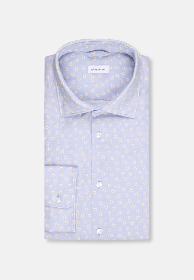 Regular Business shirt Print in Light Blue |  Seidensticker Onlineshop