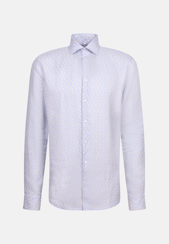 Regular Business shirt Print in Light Blue |  Seidensticker Onlineshop