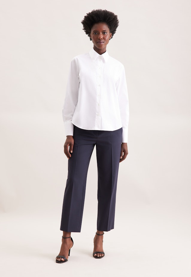 Hemdbluse in A- Linie in Weiß |  Seidensticker Onlineshop