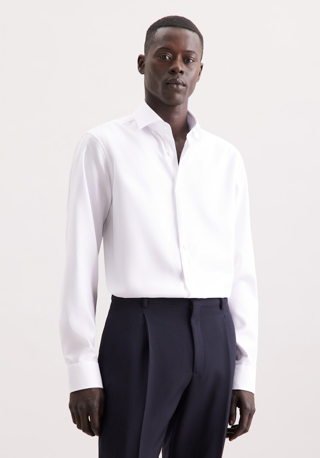 Regular Business Hemd Uni in Weiß | Seidensticker Onlineshop