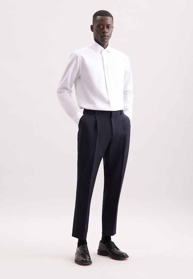 Regular Business shirt Uni in Weiß |  Seidensticker Onlineshop