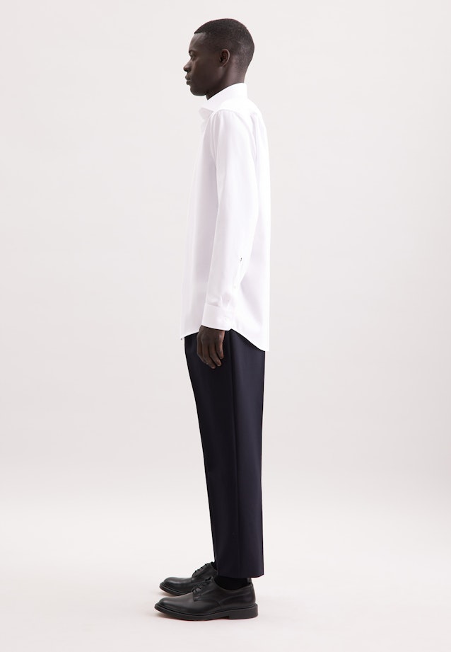 Regular Business shirt Uni in Weiß |  Seidensticker Onlineshop
