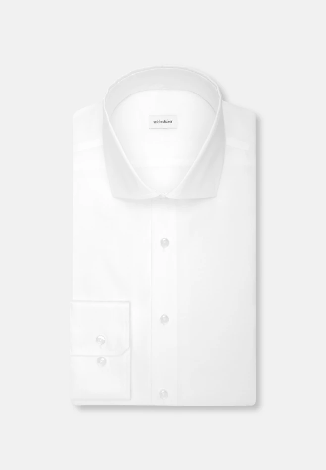 Regular Chemise d'affaires Uni dans Blanc | Boutique en ligne Seidensticker