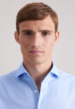 Regular Business shirt Uni in Mittelblau |  Seidensticker Onlineshop