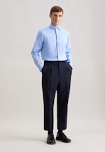 Regular Business shirt Uni in Mittelblau |  Seidensticker Onlineshop