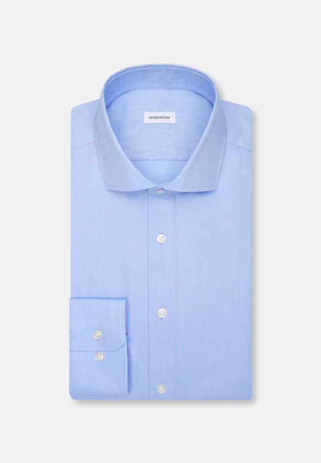 Regular Business Hemd Uni in Mittelblau | Seidensticker Onlineshop