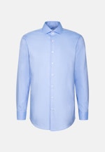 Regular Chemise d'affaires Uni in Bleu Moyen |  Seidensticker Onlineshop