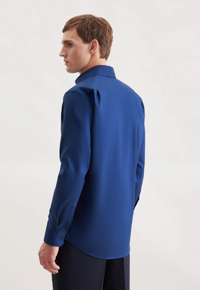 Regular Business shirt Uni in Dunkelblau |  Seidensticker Onlineshop